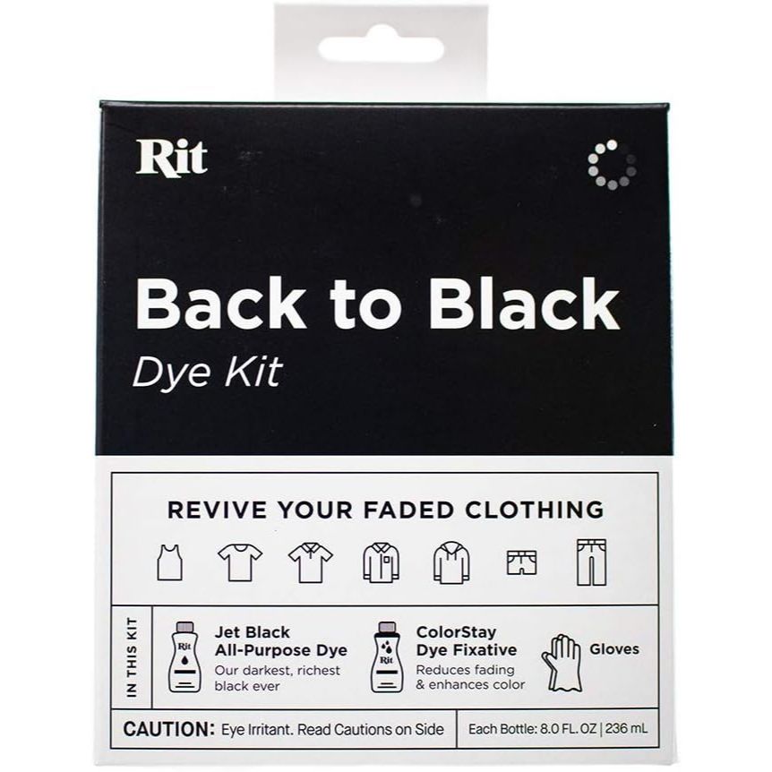 Rit Back to Black Dye Kit - 8 Oz